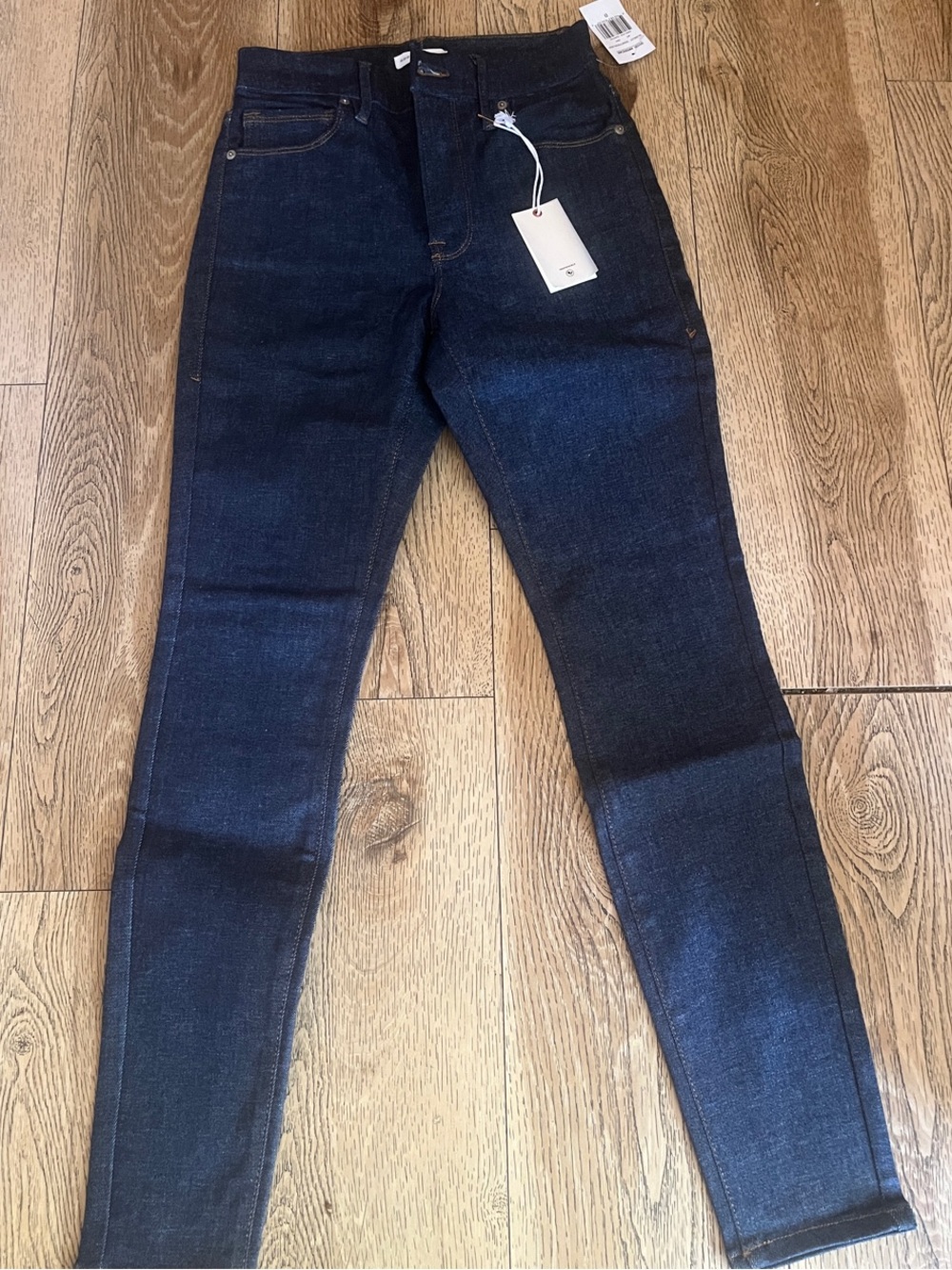 Good American Dark Indigo High-Rise Skinny Jeans